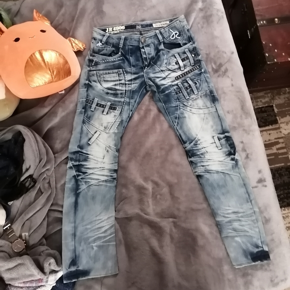 j rag Other - Really edgy pair of limited edition dark wash denim jeans